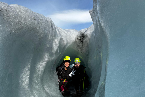 RVK: Glaciärvandring, vattenfall på sydkusten och svart sandstrand