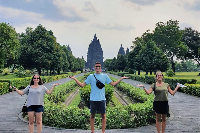 Yogyakarta: Borobudur Climb Up and Prambanan Private Tour Borobudur and Prambanan Private Tour With Ticket