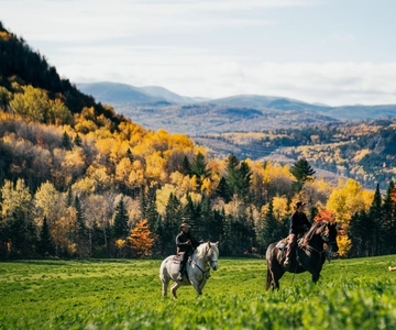 The Montagnarde: Guided horseback ride on mountain trails.