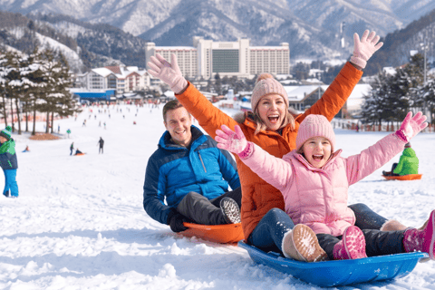 Snowyland, Cable Car Ticket and Shuttle Bus tour from Seoul Shuttle from Hotel the Designers Dongdaemun