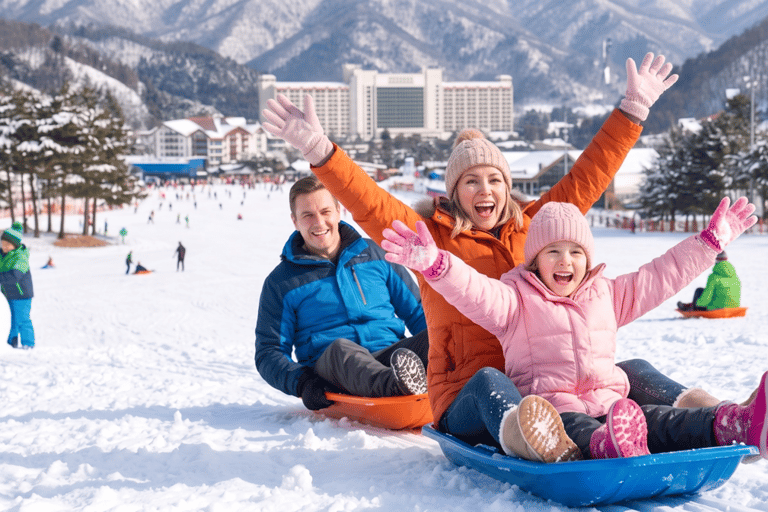 Snowyland, Cable Car Ticket and Shuttle Bus tour from Seoul Shuttle from Hotel the Designers Dongdaemun
