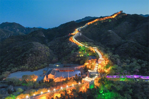 Badaling Great Wall Night Tour+ Light Show + Performance Badaling Great Wall Night Car Service with Ticket (No Guide)