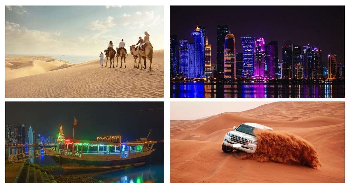 Katar prywatne połączenie wycieczki po mieście i pustynnego safari