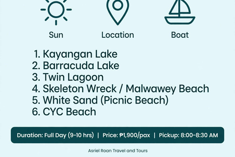 Coron: Best 6-in-1 Tour with Kayangan & Twin Lagoon