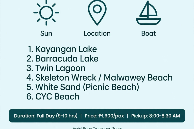 Coron: Best 6-in-1 Tour with Kayangan & Twin Lagoon