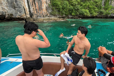 Aonang: Phi Phi Island 1-dniowa wycieczka łodzią motorową z lunchem