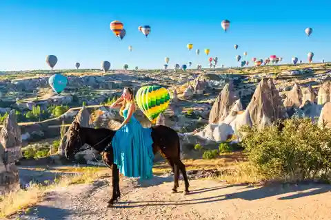 Capadócia: Caminhada a cavalo ao pôr do sol pelos vales