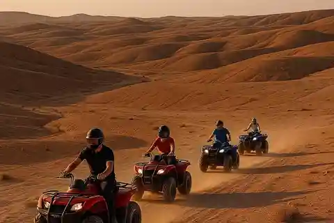Marrakech: Cena spettacolo nel deserto di Agafay con quad e cammello