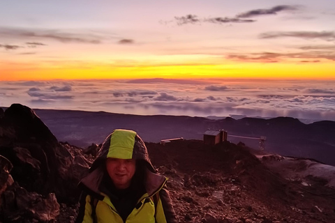 Hiking Summit of Teide by night for a sunrise and a Shadow Climbing Summit of Teide by night for a sunrise and a Shadow