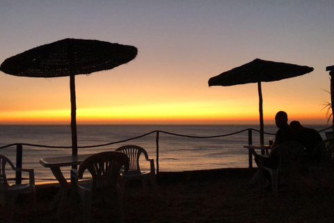 Cuevas, puesta de sol, paseo en camello por la playa y cena barbacoa