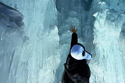 From Sapporo: Lake Shikotsu Ice Festival & Illumination Tour