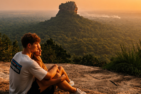 Sigiriya: Pidurangala Rock Sunrise / Sunset Hike with Pickup Sigiriya: Sunrise or Sunset Lion Rock Guided Climb