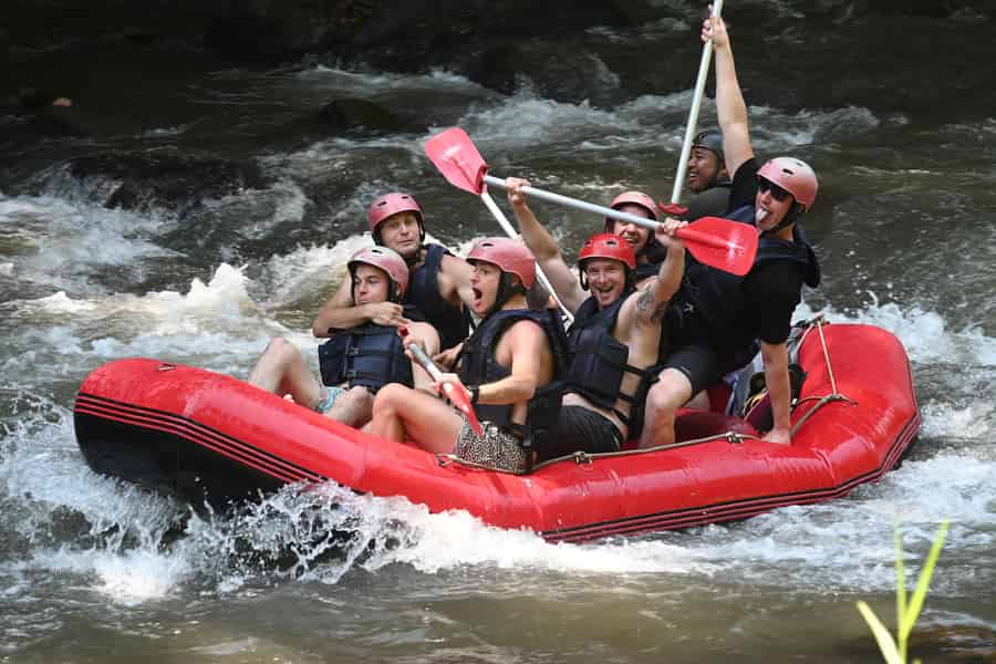 Ubud: Geführtes Rafting-Abenteuer auf dem Ayung River mit Mittagessen. Foto: GetYourGuide Ubud: Geführtes Rafting-Abenteuer auf dem Ayung River mit Mittagessen. Foto: GetYourGuide