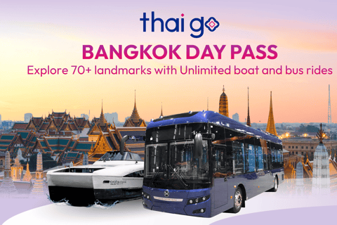 Bangkok Unlimited Chao Phraya River Boat and Bus Pass Thai Go 3-Day Pass