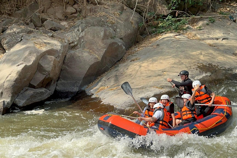 Chiang Mai Adventure: Rafting, ATV & Elephants Experience. Bamboo rafting (4km.) & 1 hrs. ATV.
