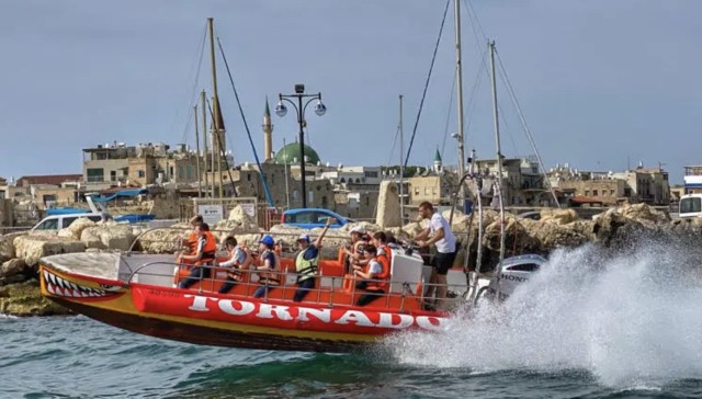 Visit Tel Aviv Tornado High Speed Thrill Boat Ride from Jaffa in Tel Aviv