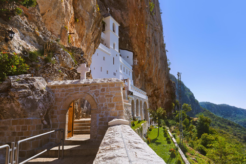 From Budva: Day Trip to Ostrog Monastery Group Tour from Sveti Stefan