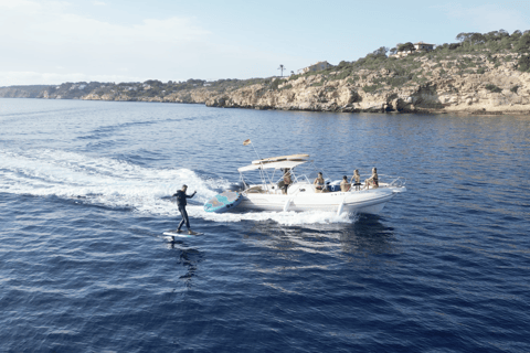 Palma Mallorca : Excursion en bateau privé avec jouets aquatiques