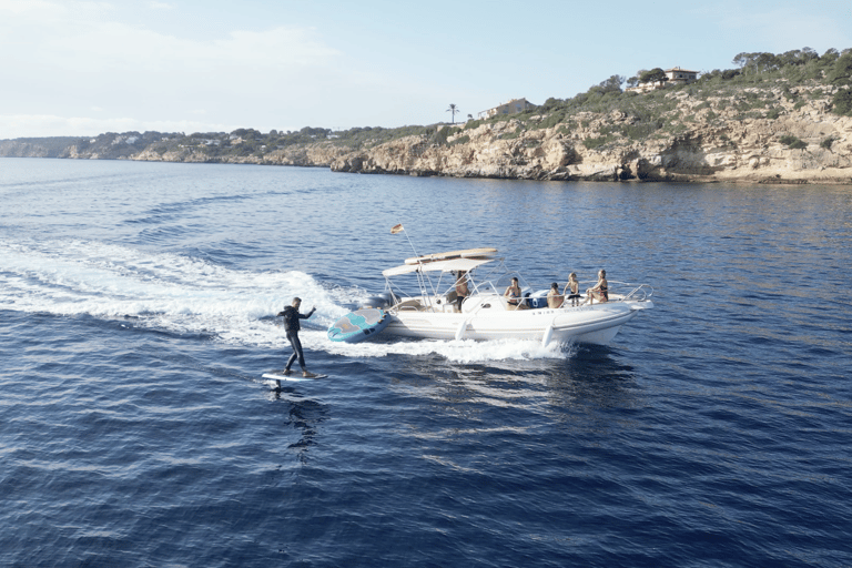 Palma Mallorca : Excursion en bateau privé avec jouets aquatiques