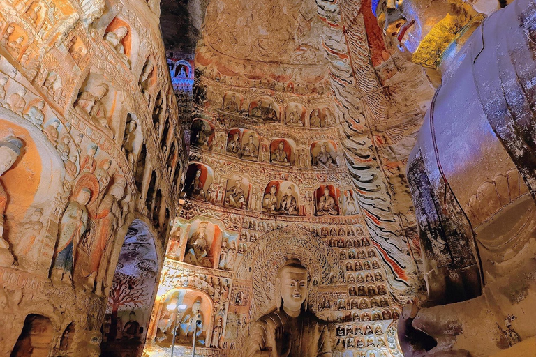 Datong Yungang Grottoes Hanging Temple Pagoda di legno in auto