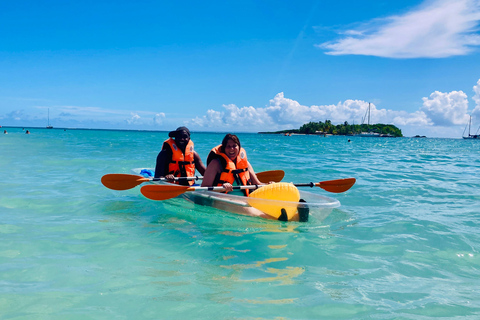 ILET GOSIER: visita o ilet du gosier num caiaque transparente