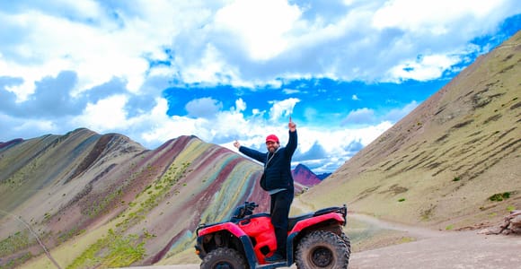 From Cusco: Vinicunca Rainbow Mountain ATV Tour with Meals