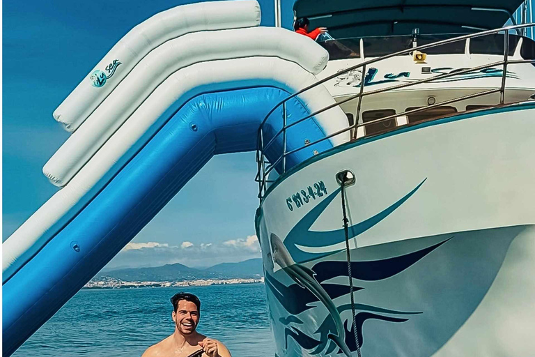 Boat Adventure: XXL Slides, Snorkeling, Activities, Lunch, and Pickup Boat Adventure: XXL Slides, Snorkeling, Activities, Lunch, and Pick-Up