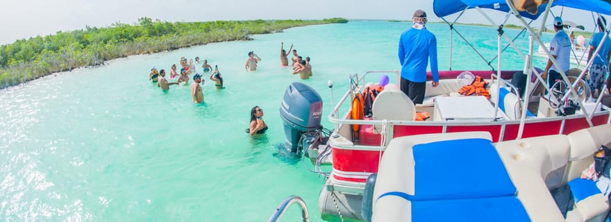 Visite privée : Ruines mayas de Chacchoben et bateau dans la lagune de Bacalar