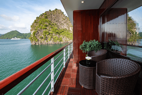 Hanoi: 2-dagars Halong-Lan Ha Bay BEST SELLER 5* kryssning balkong