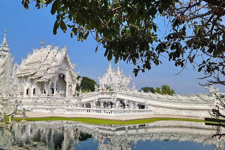 Från Chiang Mai : Vita och blå tempel och Lalita Cafe