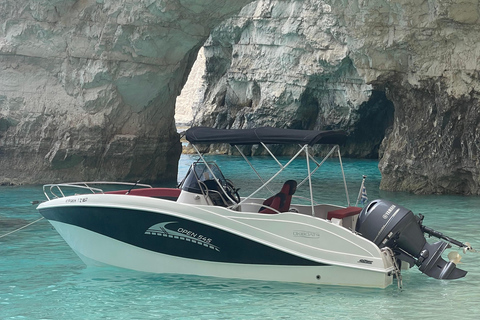 Zakynthos: Private Boat Cruise with Skipper or Self-Drive South with Captain:Turtles, Keri & Secret Caves