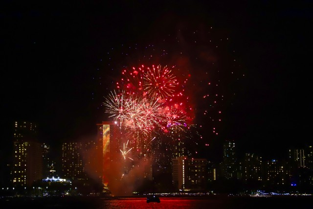Visit Waikiki Friday Night Fireworks Sail in Honnavar
