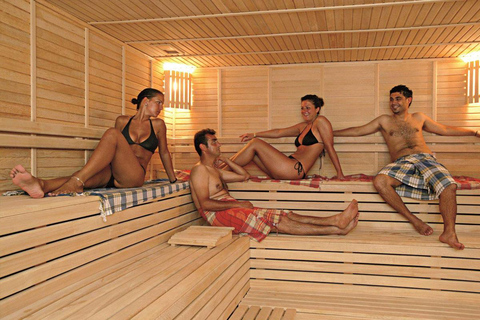 Do lado: Banho turco, hamam, massagem, sauna com traslado