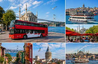 Istanbul: biglietto combo con tour in autobus hop-on hop-off e crociera sul Bosforo