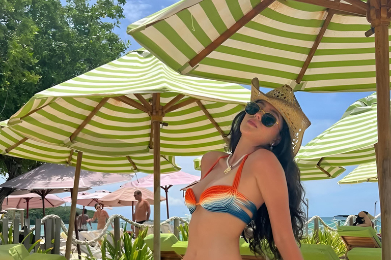 Cartagena: Rosario Islands Mantas Beach Club by Boat & Lunch VIP Beach Bed Experience