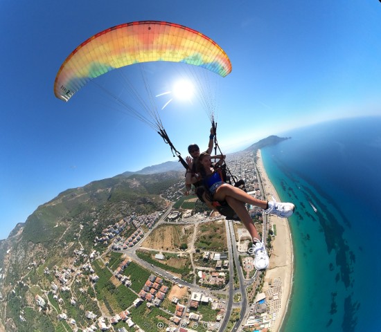 Visit Alanya Paragliding Flight with Optional Hotel Transfers in Side