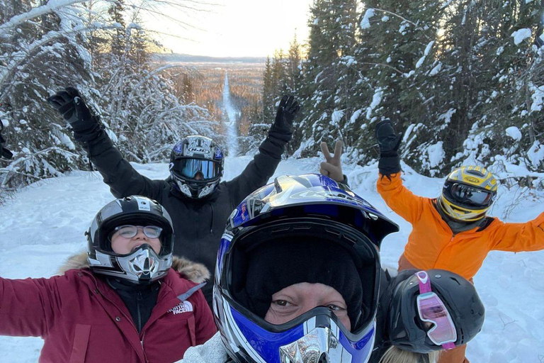 Fairbanks, Alaska: Guided Snowmobile Tour Snowmobile Tour: Couple (2 riders per sled)