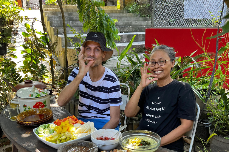 Aula de culinária indonésia em Yogyakarta