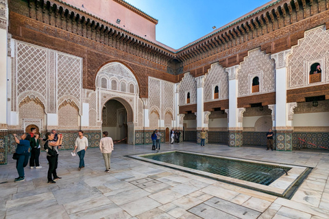 Marrakech: Bahia Palace, Madrassa Ben Youssef and Souks Tour Shared Group Walking Tour in English From the Meeting Point