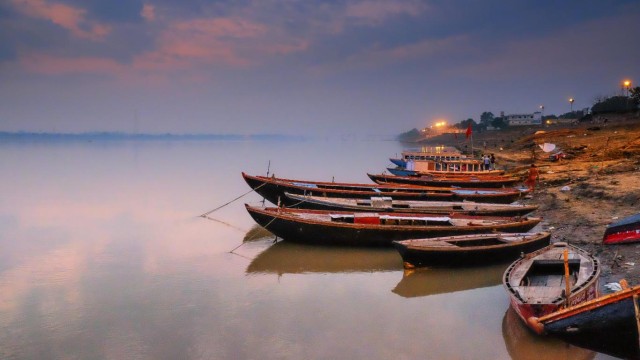 Visit Varanasi Sunrise at Varanasi Ganga Ghat Arti in Varanasi