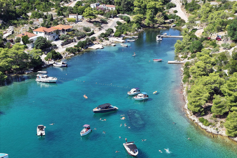 Trogir: Group Blue Lagoon & Secret Bay Tour with Meal Krknjaši Blue Lagoon High season