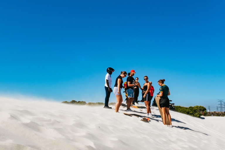 CIDADE DO CABO: AVENTURA DE SANDBOARD NAS DUNAS DE AREIA BRANCA DO ATLANTISCidade do Cabo: Aventura de sandboard nas dunas de areia branca do Atlantis