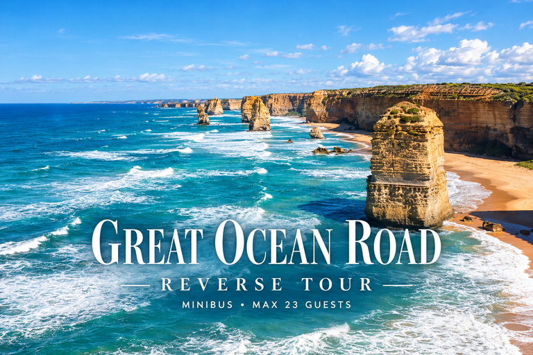 Great Ocean Road Boutique Minibus Reverse Tour & 12 Apostles Minibus Meeting Point Pickup (Max 23 Guests)