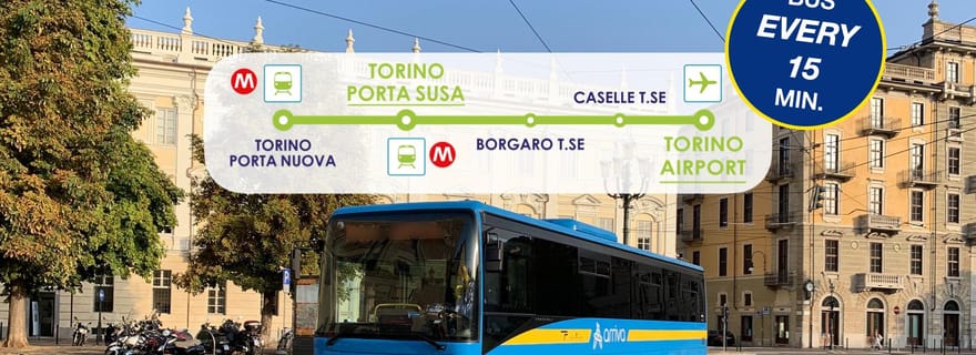 Turim: ônibus entre o aeroporto e o centro da cidade a cada 15 min