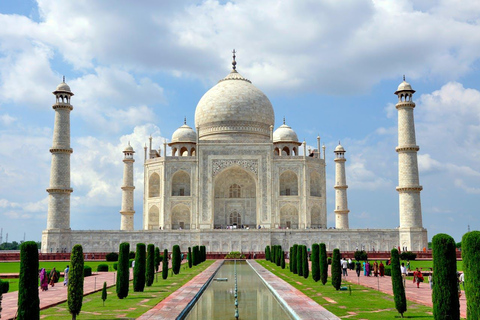 Agra: Taj Mahal, Agra Fort, Baby Taj en Mehtab Bagh TourVerken 2 historische monumenten