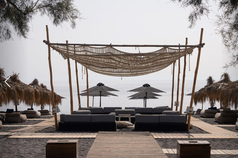 Perivolos : L&#039;expérience de la plage chez Wet StoriesRangées arrière au bord de la mer et boissons de bienvenue