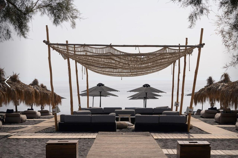 Perivolos : L&#039;expérience de la plage chez Wet StoriesRangées arrière au bord de la mer et boissons de bienvenue