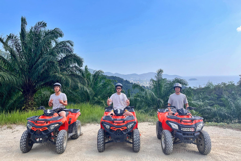 Desde Phuket: Rutas panorámicas en quad con vistas a Karon y Patong1,5 horas en coche