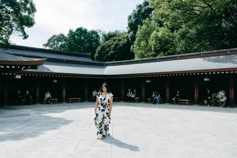 Tokio: Sesión de fotos con un fotógrafo privado de vacaciones2 horas + 60 fotos en 2-3 lugares