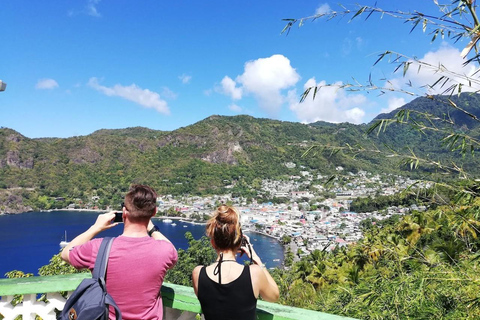 Sainte-Lucie : Excursion en voiture d'une journée au volcan, à la cascade et au jardin